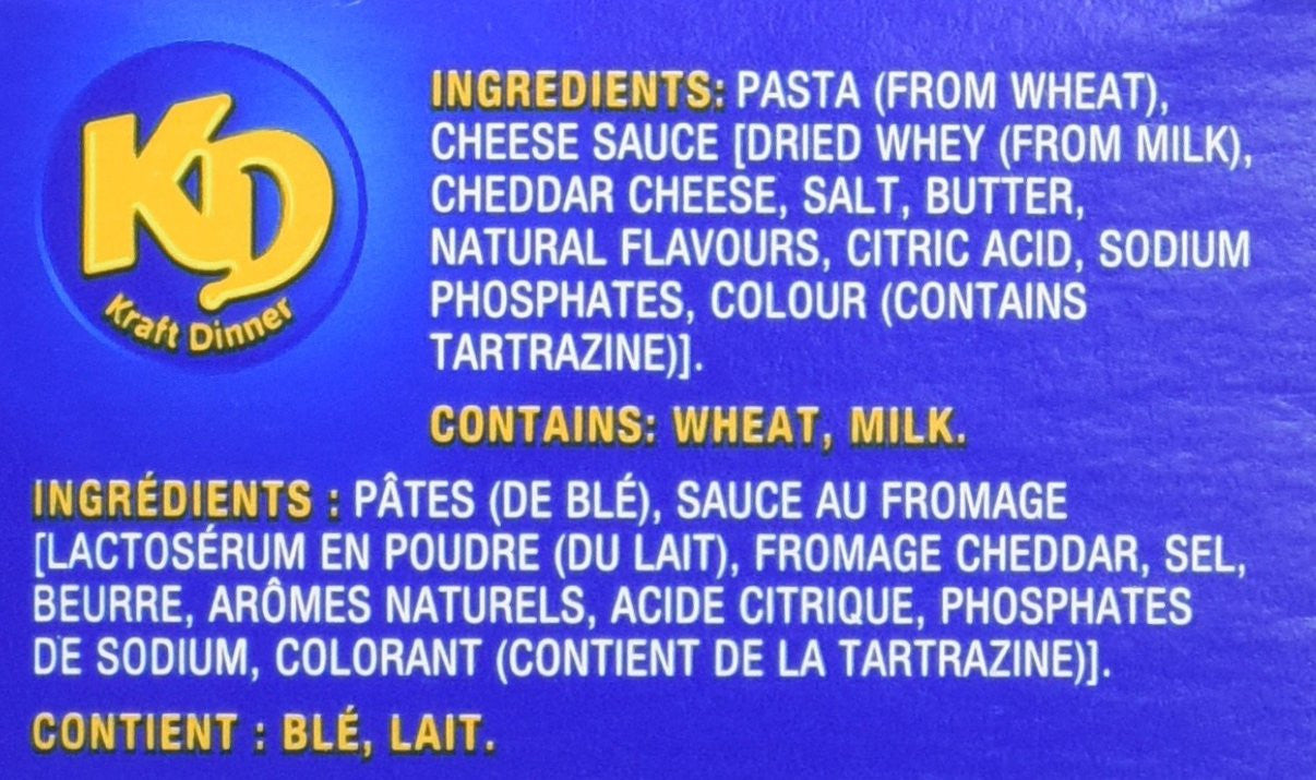 Kraft Dinner Spirals Macaroni & Cheese, 175g/6.2oz. (Pack of 24), {Imported from Canada}